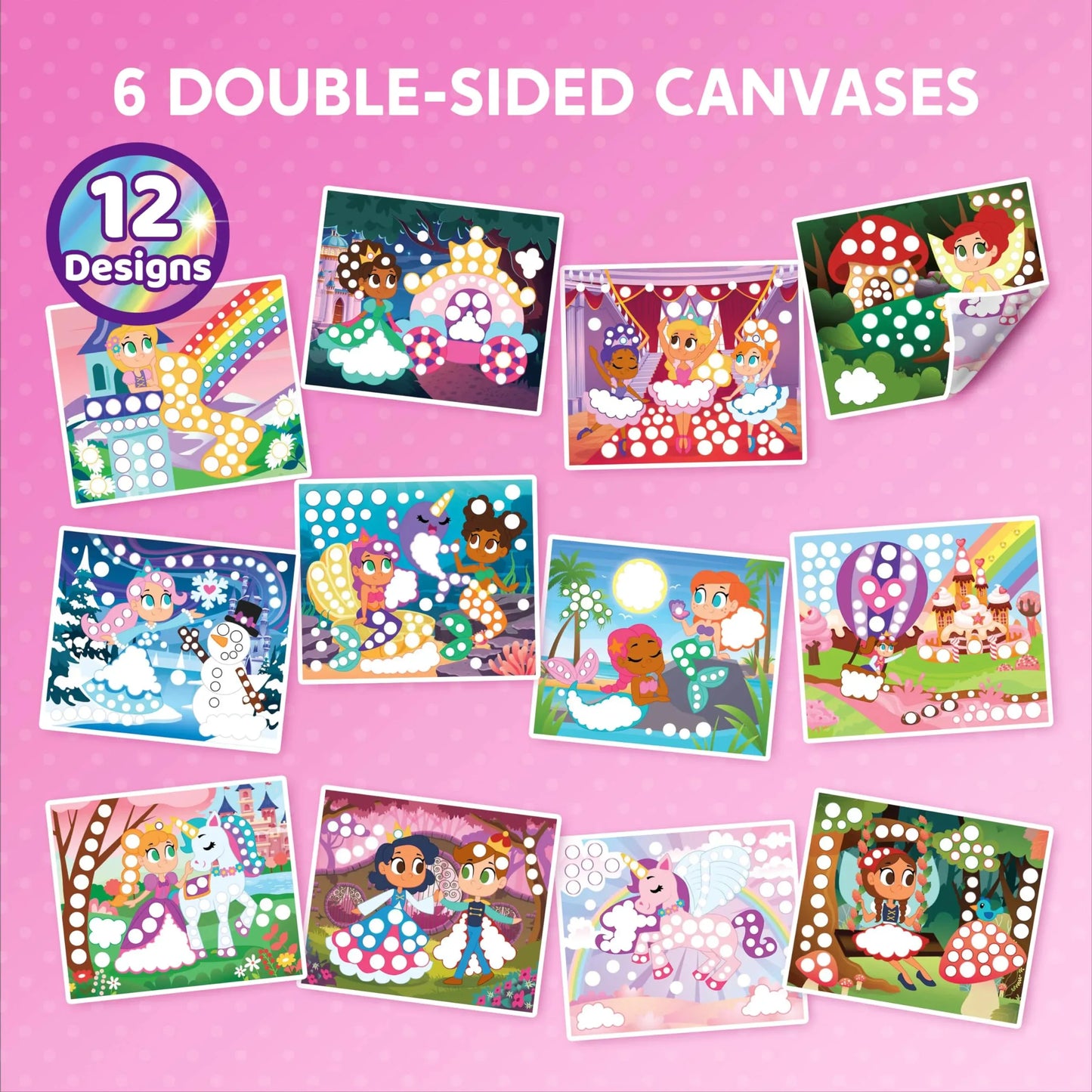 Syncfun Dot Markers For Activity Books For Kids Ages 3-5, Unicorns and Princess Sticker Poke A Dot Book ,Toddler Arts And Crafts Supplies, Birthday Gifts