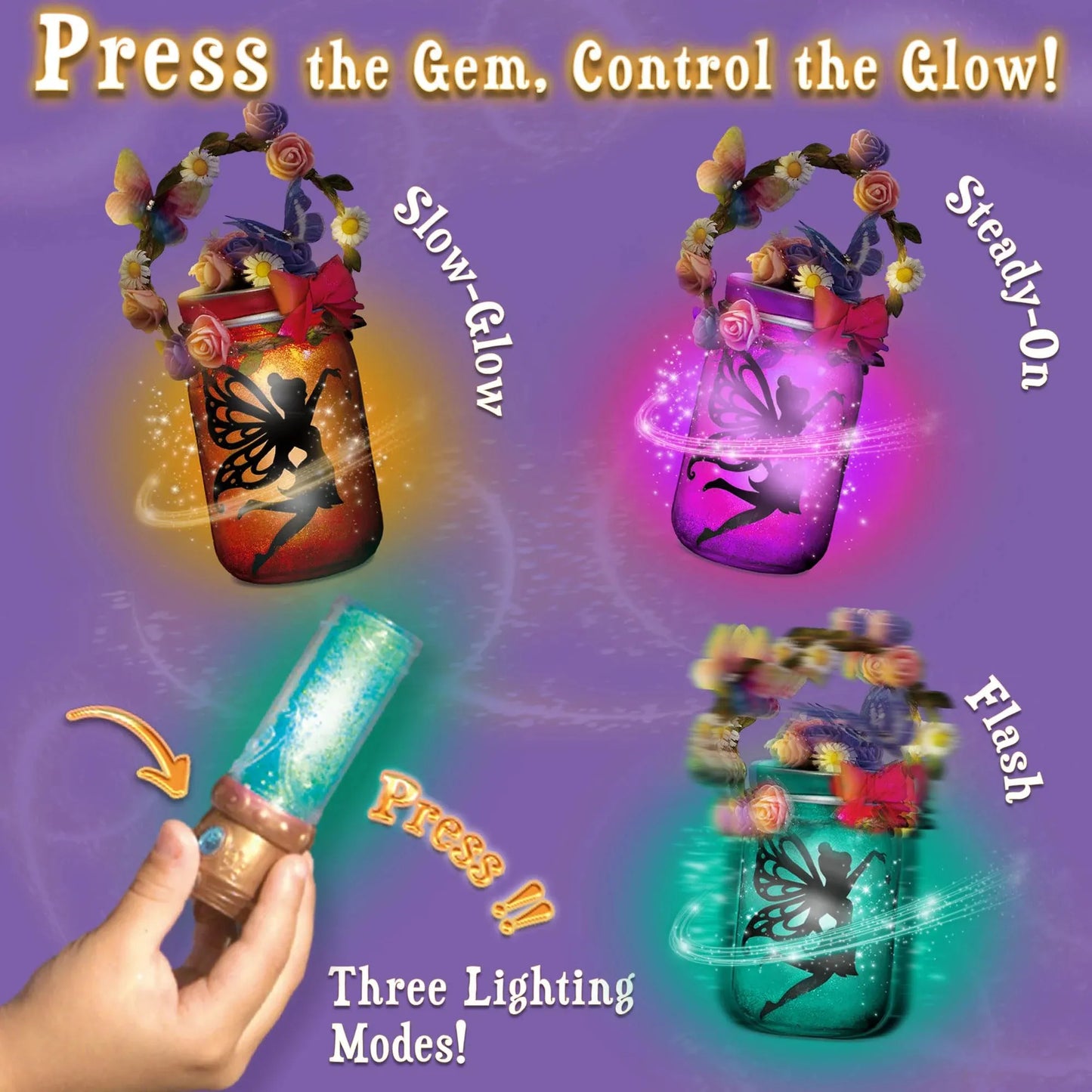 Klever Kits Fairy Lantern Craft Kit, 2-in-1 Moon Lamps Arts and Crafts for Kids, Birthday Halloween Gifts for Girls Age 6 up