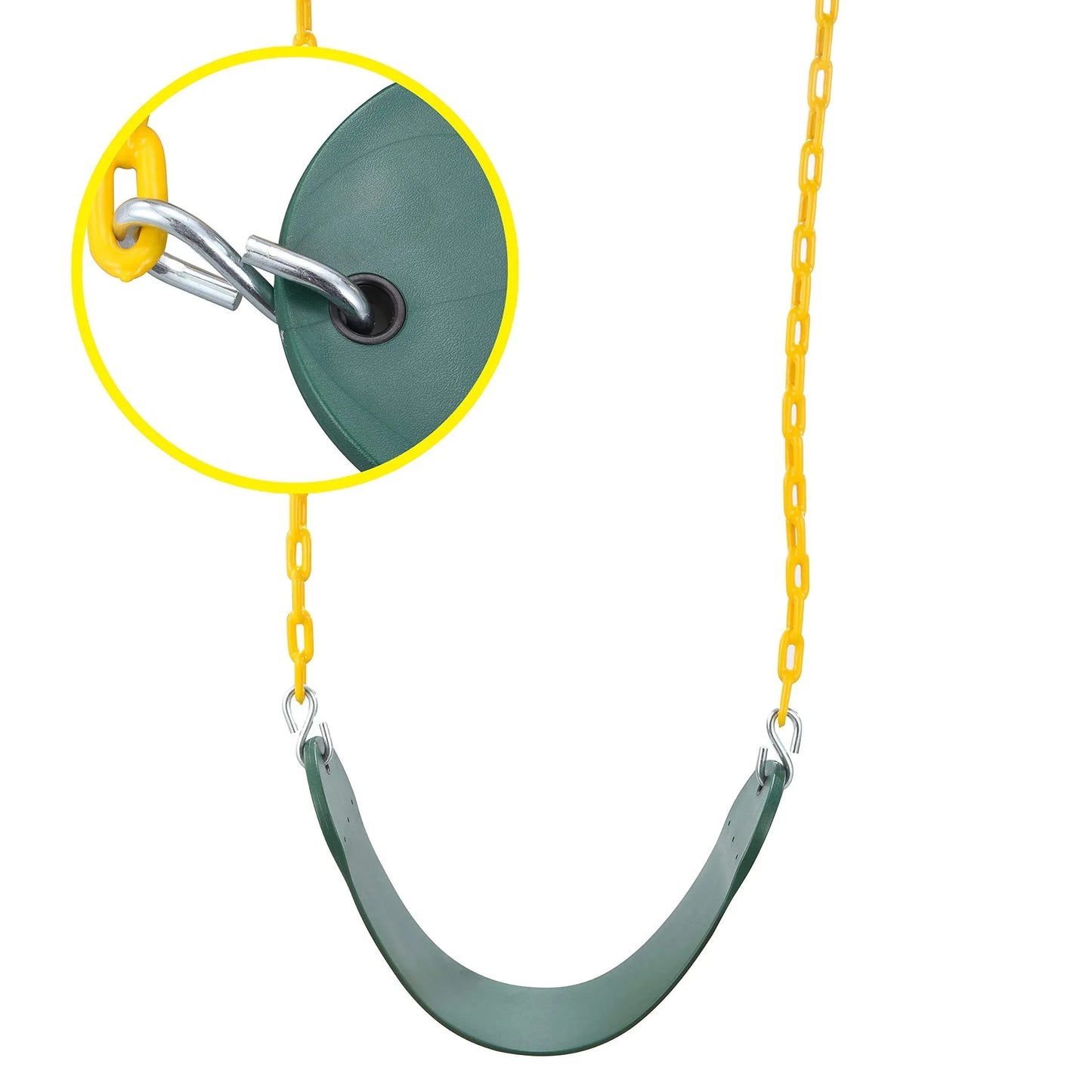 Syncfun 2 Pack Kids Swing Set, Swingset Outdoor For Kids With 66" Heavy Duty Chain Gang All Stars For Playground Backyards