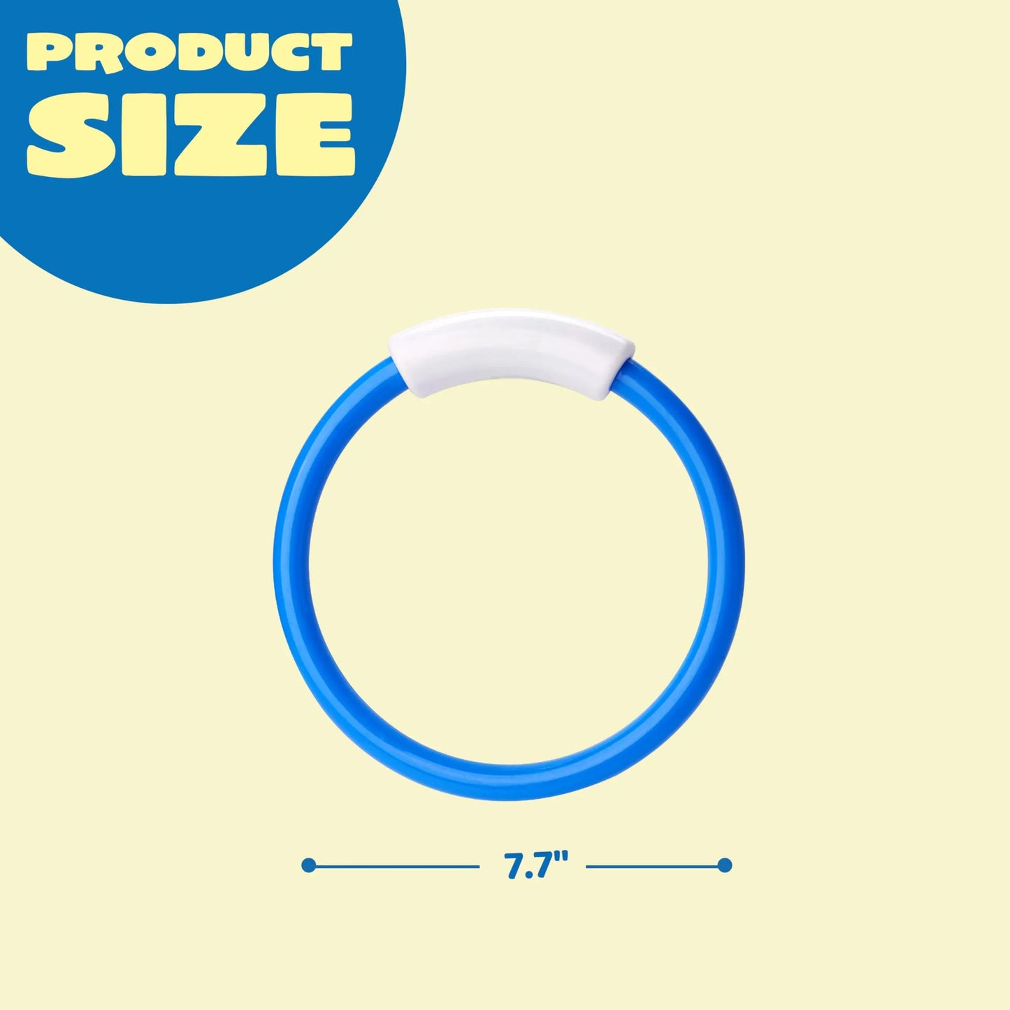 Syncfun 8 Pcs Dive Rings Pool Toys, Colorful Underwater Training Pool Diving Rings, Swimming Pool Dive Ring Toy for Kids Gifts Summer Swim Water Fun Pool Games