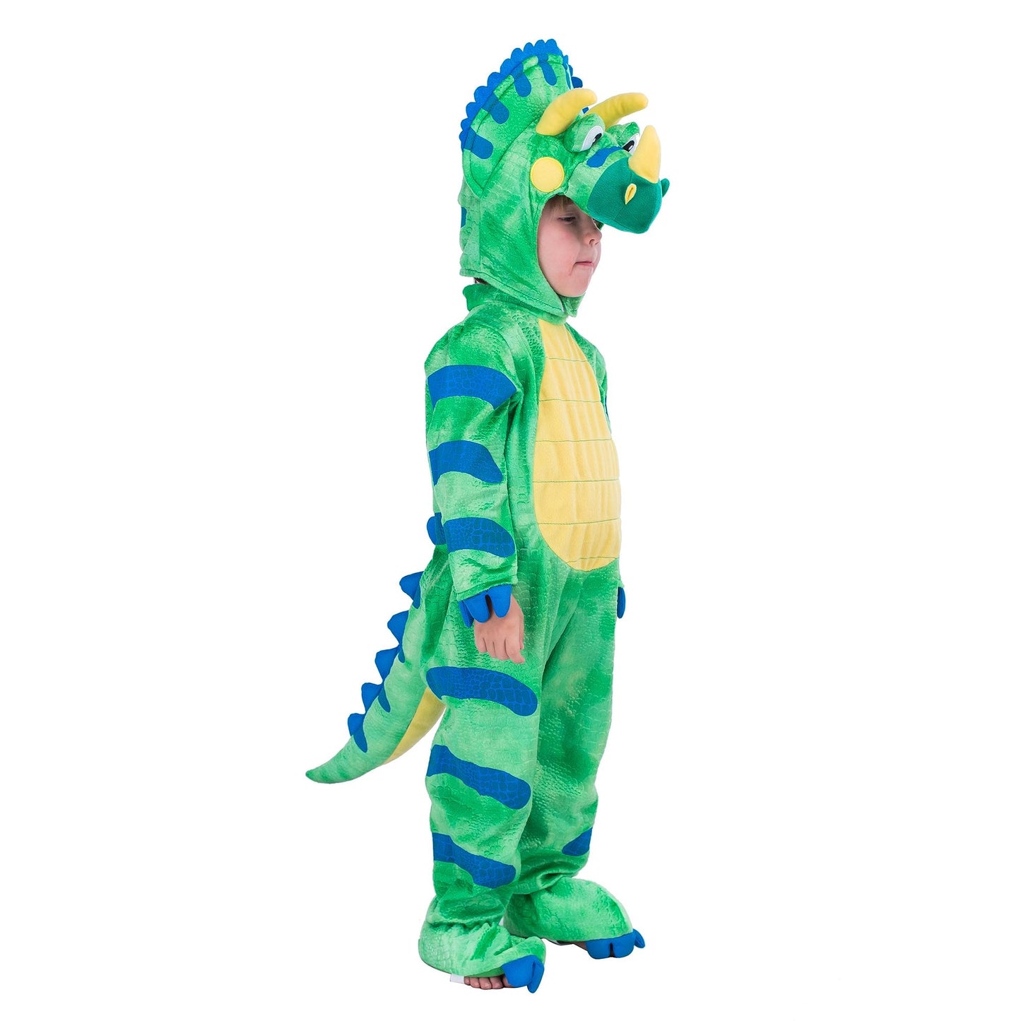 Child Triceratops Dinosaur Costume for Kids Toddler Halloween Dress Up Party, Dinosaur Themed Party