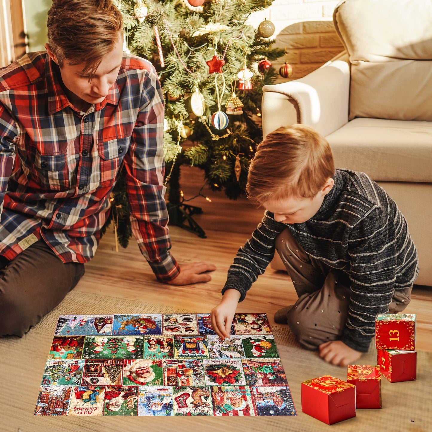 1000 PCS Puzzle 1000 Piece Advent Calendar