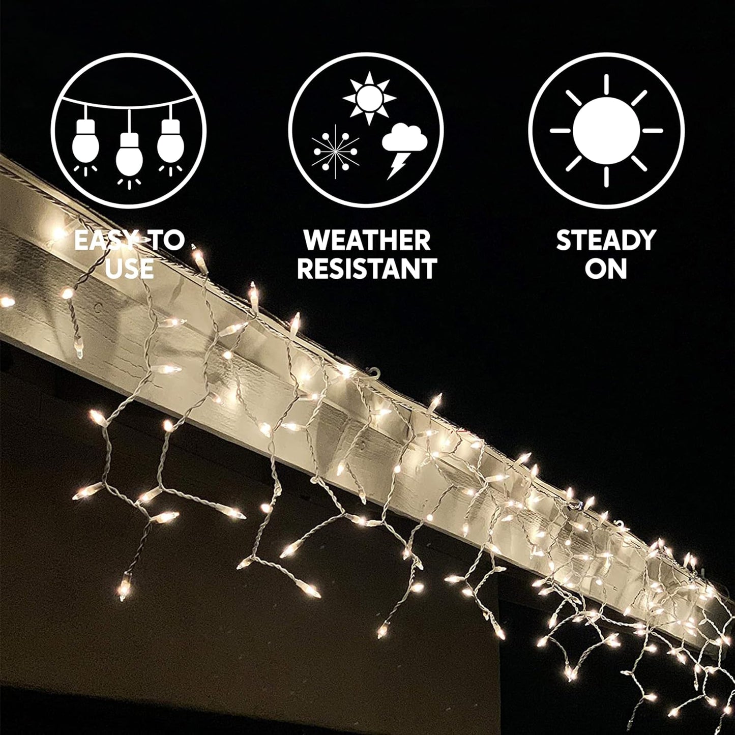 Syncfun 3 Pack of 150 Christmas Net Lights for Bushes,4 x 6 FT Warm White Incandescent Christmas Lights Net Lights Outdoor Mesh Lights for Bushes Garden Party Xmas Tree Decoration