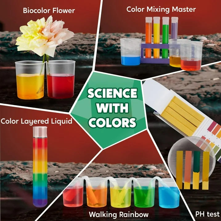 SYNCFUN 85+ Science Kits for Kids, STEM Activities with Erupting Volcano and Growing Crystal Tree ,Experiments Educational Toys Gifts for Kids Aged 6 7 8+