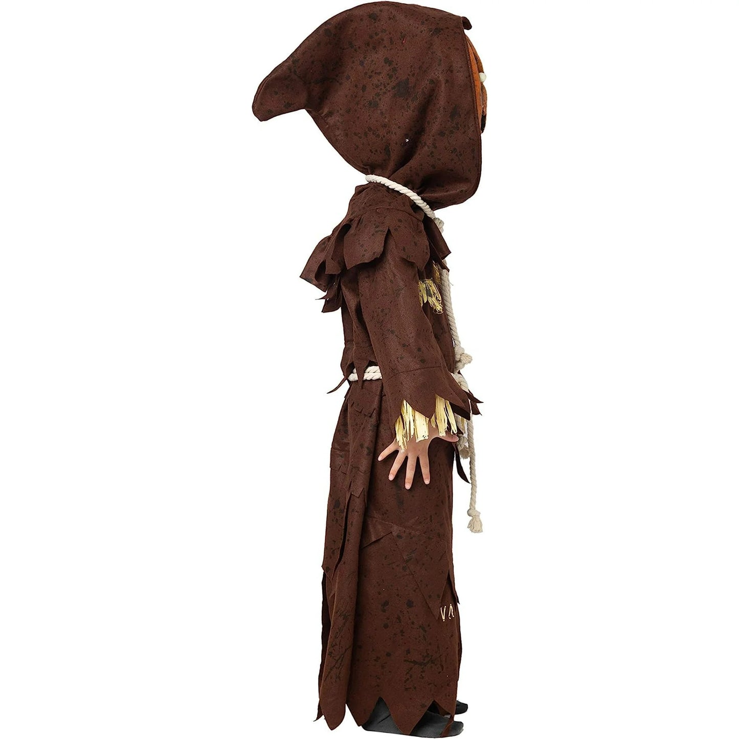 Spooktacular Creations Scary Scarecrow Pumpkin Bobble Head Costume Pumpkin Halloween Mask for Child Juniors Role-Playing (M)
