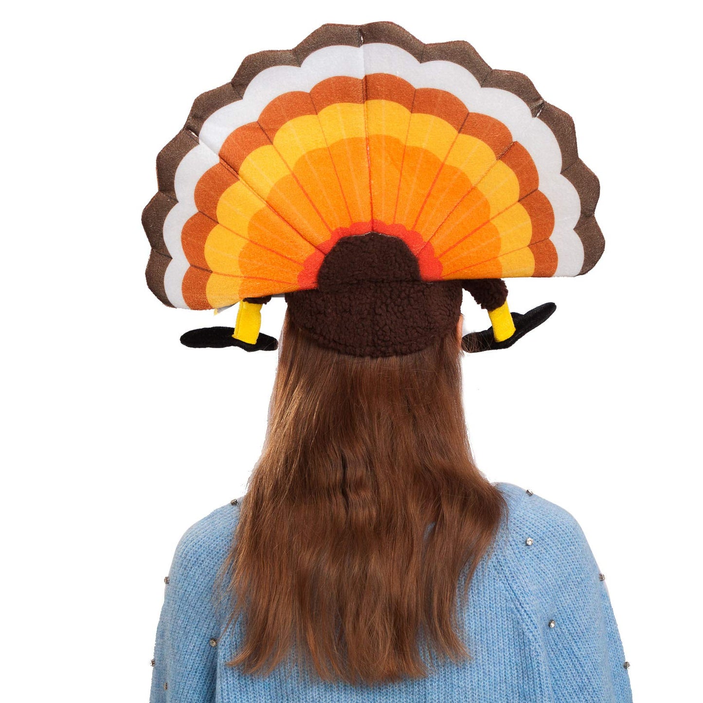 Spooktacular 2 Pack Thanksgiving Turkey Hats Turkey Cap for Thanksgiving Night Event Dress-up Party Role Play Carnival Cosplay Costume Accessories Multi-colores