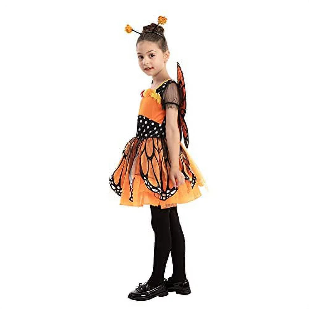 Spooktacular Creations Monarch Butterfly Costume for Kids, Girl Halloween Role Play, 3T