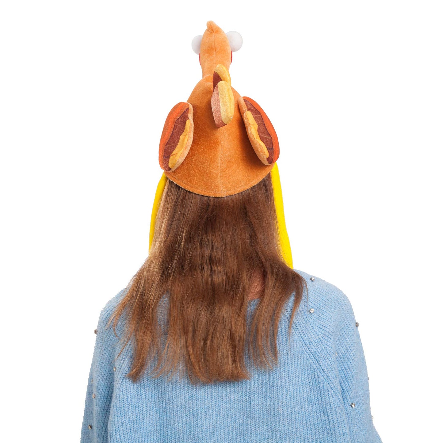 Spooktacular Plush Turkey Gobbler Hat with Long Neck for Happy Thanksgiving Party Costume, Outfit and Dress