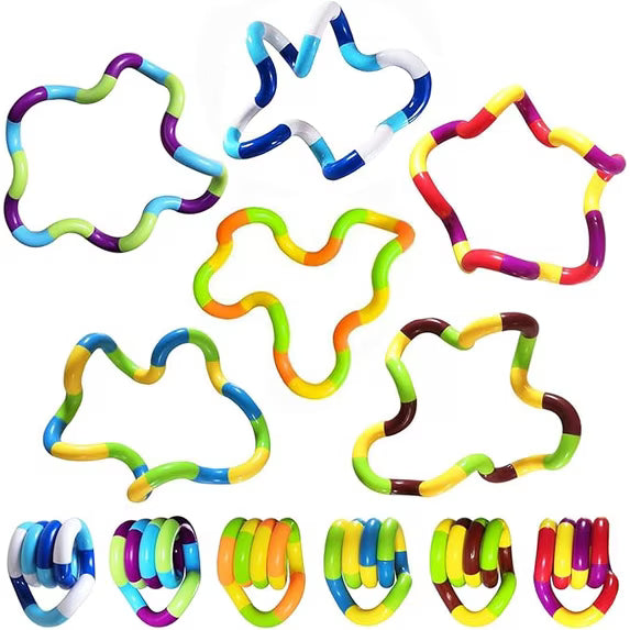 Joyfy Sensory Fidget Toys - 6PCS Multicolor Twisty Fidget Toys for Adults, Boys, Girls