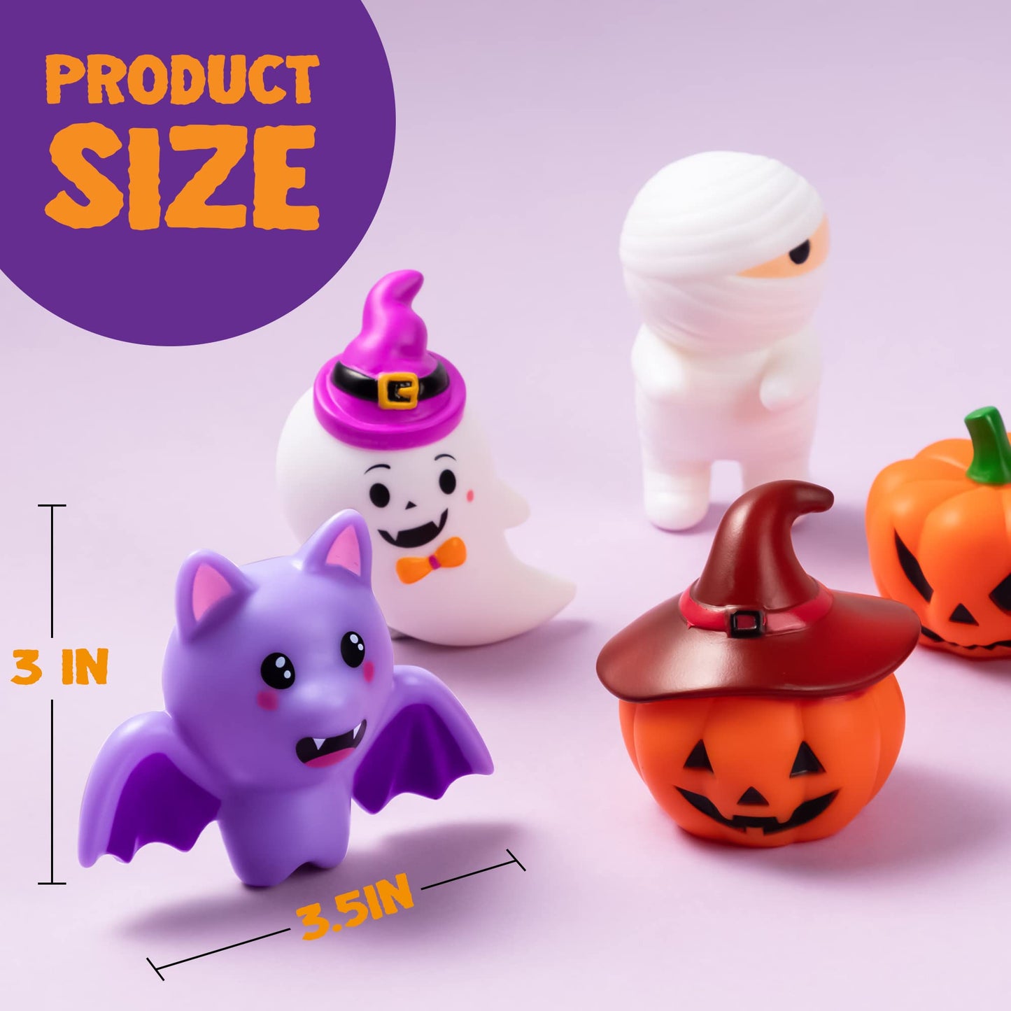 Syncfun 6 Pcs Halloween Bath Toys,Light Up Bathtub Toys Led Halloween Toys for Baby Toddler Kids,Halloween Toys for Treat Bags