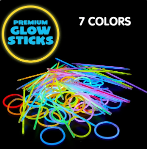 Joyfy 400 Pcs Glow Sticks Bulk 8" Bracelets Necklaces Glow in the Dark Glowsticks Super Bright Light Up Party Favors Neon Party Supplies for Halloween Christmas Easter