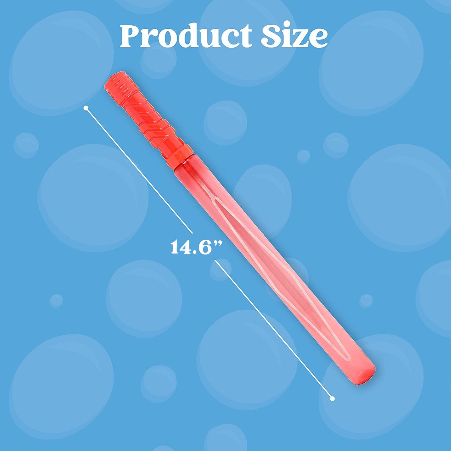 Syncfun 36 Pack 14" Big Bubble Wand Assortment for Kids, Bubble Blower for Bubble Blaster Party Favors, Summer Toy, Birthday, Outdoor & Indoor Activity, Easter
