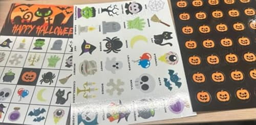 Joyfy Halloween Bingo Cards, 32 Pcs