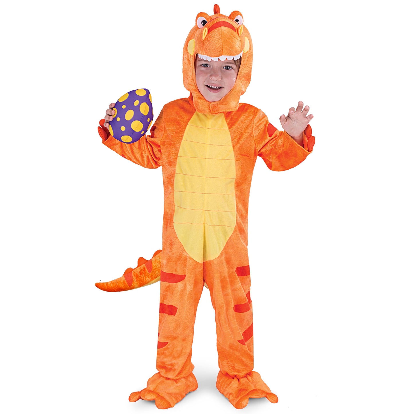 Joyfy T-Rex Costume, Dinosaur Costume with Toy Egg for Kids, Toddler Halloween Dress Up Party