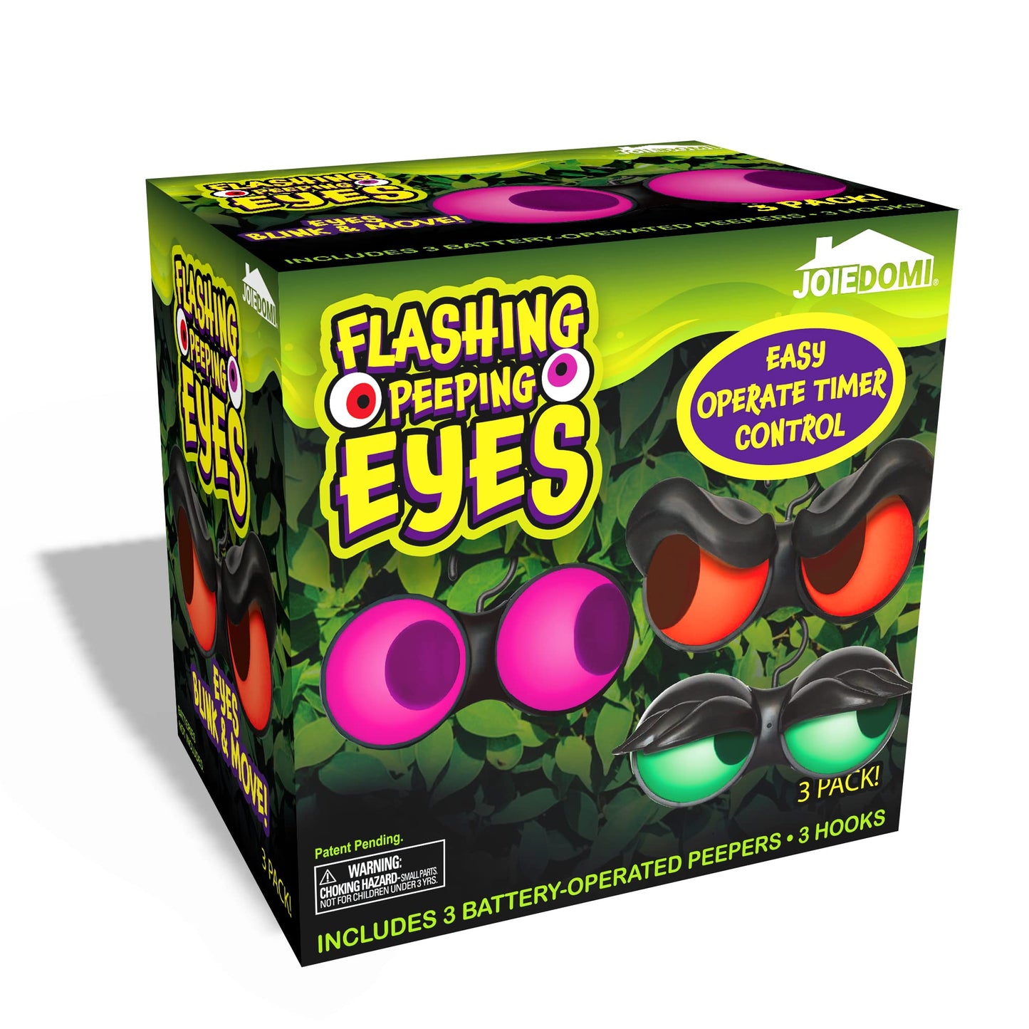 SYNCFUN 3 Packs Halloween Animated Flashing Peeping Eyes Lights Decorations,Outdoor Halloween Light Decorations,Halloween Car Decorations