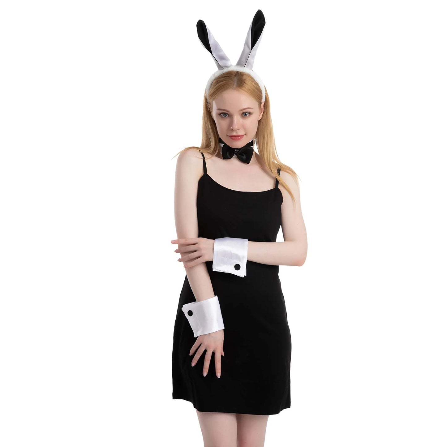 Syncfun Bunny Costume Accessories Set for Adult Women, Halloween Party Cosplay Dress UP Accessories