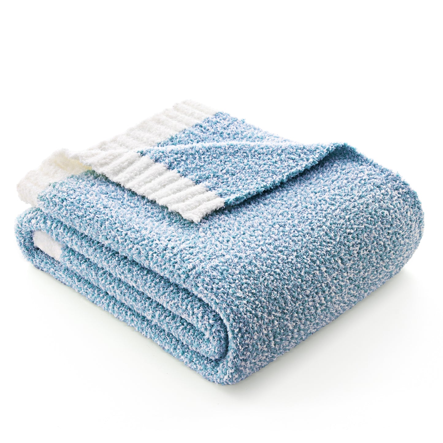 Joyfy Throw Blanket for Couch,Bed,Sofa,Blue Knitted Blanket,Super Soft Throw Blanket Knitted,Gifts for Women Mom Girls,Throw Home Room Decor Aesthetic for Women Mothers Christmas Birthday Gifts 50x60