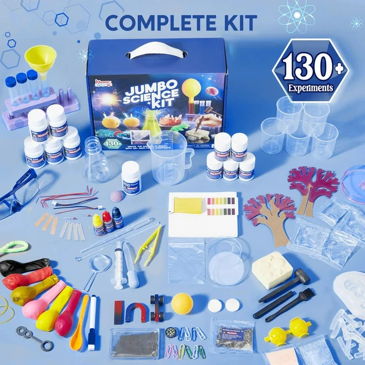 SYNCFUN 130 Jumbo Science Kits for Kids Age 8-12, Volcano Geographic Kit for Age 5-7 , Birthday Gifts And Stem Project Educational Toys for Boys Girls