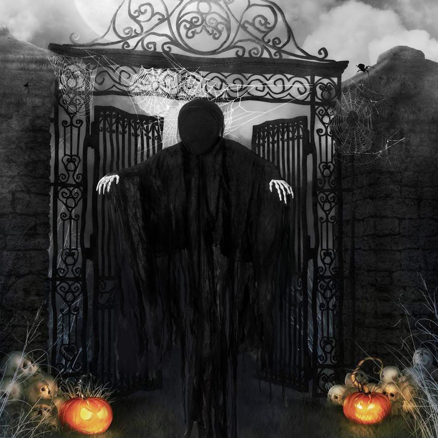Joyfy 63 Inch Halloween Hanging Ghosts,Scary Ghosts Grim Reapers Decorations for Halloween Hanging Decorations Indoor Outdoor Yard Home Decorations