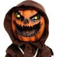 Spooktacular Creations Scary Scarecrow Pumpkin Bobble Head Costume Pumpkin Halloween Mask for Child Juniors Role-Playing (M)