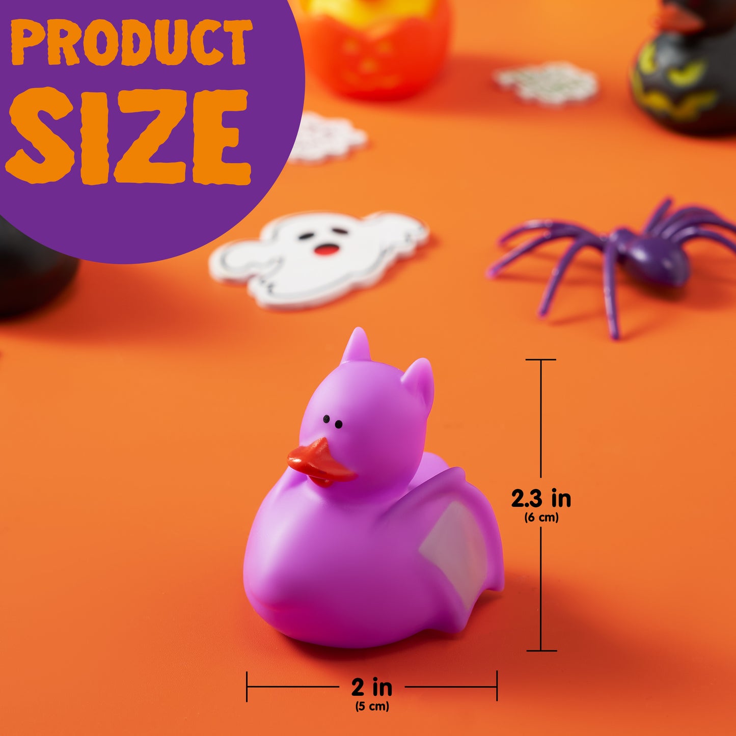 SYNCFUN 18 Pcs Halloween Rubber Ducks,Halloween Toys Rubber Ducks in Bulk for Baby Toddlers Kids,Halloween Bath Toy Basket Prizes,Halloween Toys for Trick or Treaters