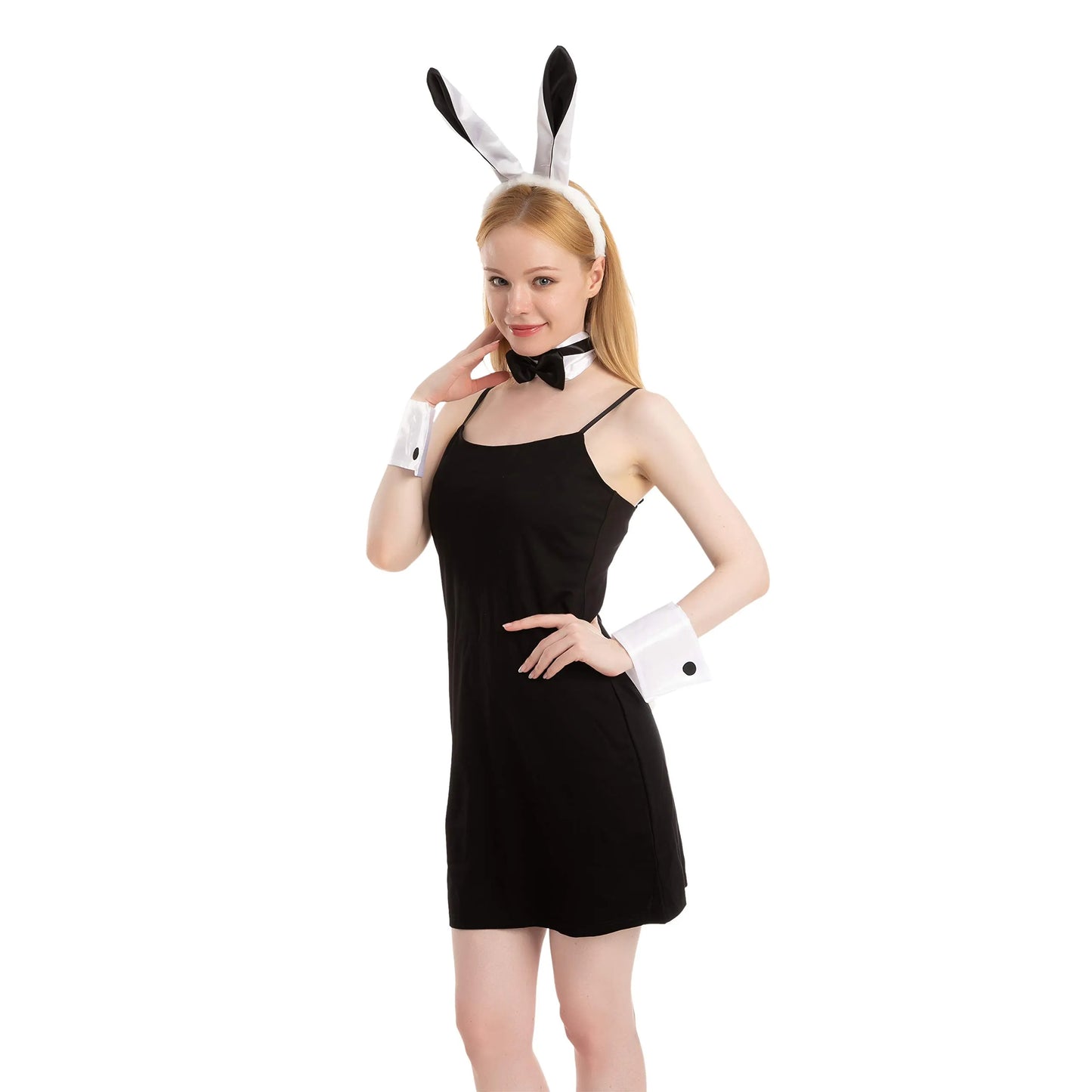 Syncfun Bunny Costume Accessories Set for Adult Women, Halloween Party Cosplay Dress UP Accessories