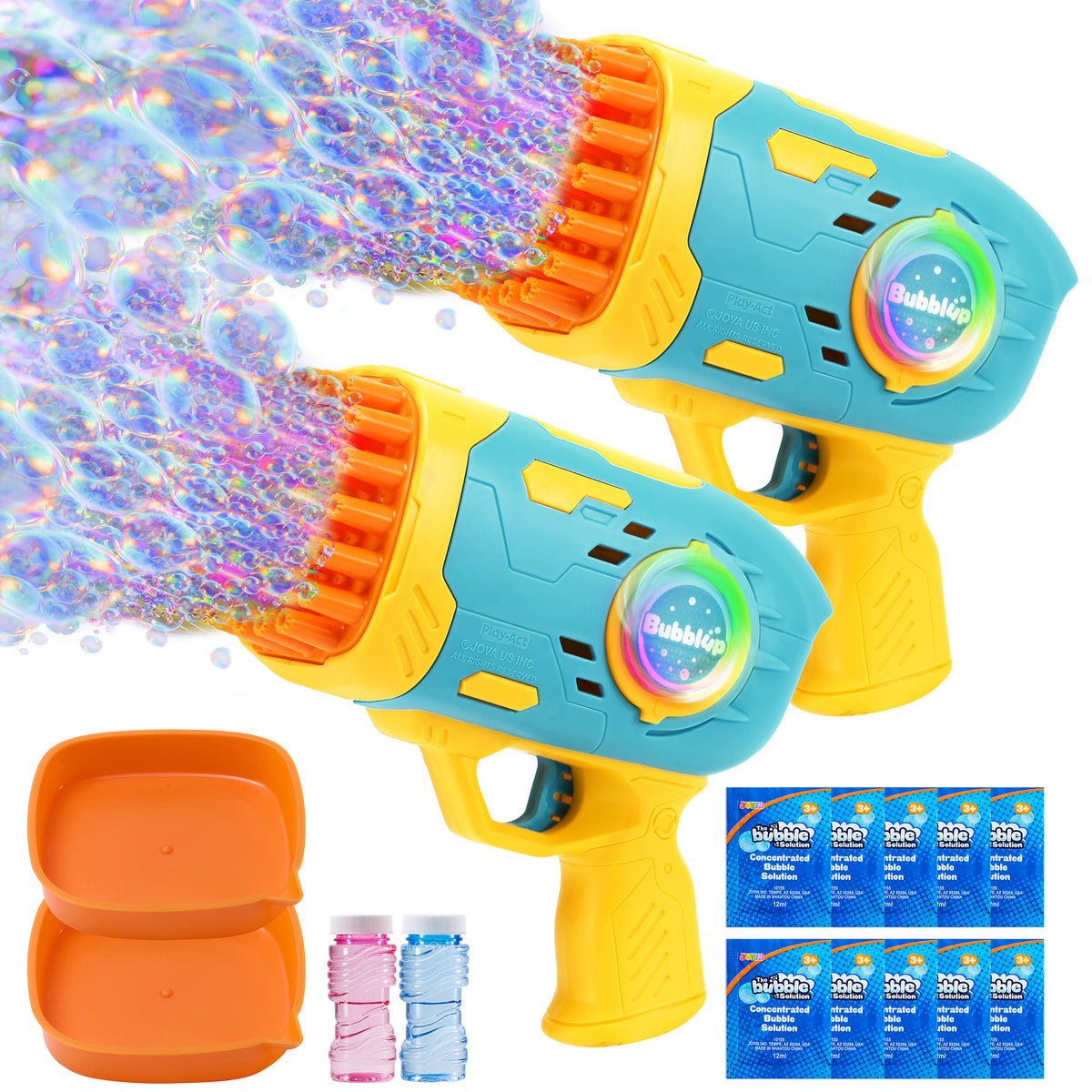 2 Packs Mini Bubble Blaster