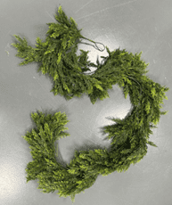 Joyfy 9FT Christmas Garland Prelit with 50 Count String Lights, Pine Cones, Holly Berries for Home Dining Table Mantel Porch Winter Christmas Decor, Plug in Lighted Pine Garland