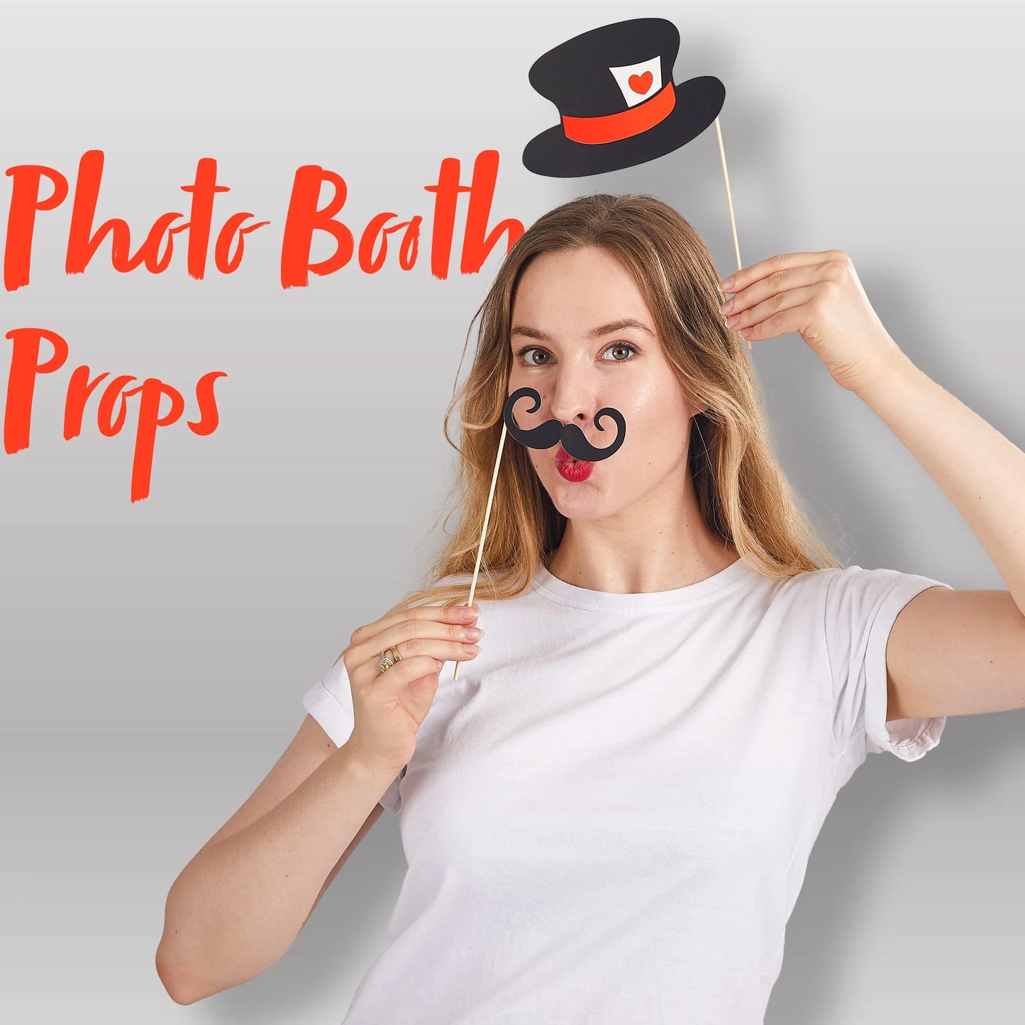 Syncfun Themed Photo Booth Props 66 Pieces 2024 Graduation Party Favor Prop for Photoshoot