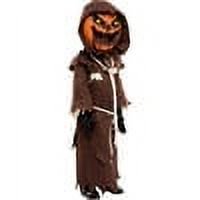 Spooktacular Creations Scary Scarecrow Pumpkin Bobble Head Costume Pumpkin Halloween Mask for Child Juniors Role-Playing (M)