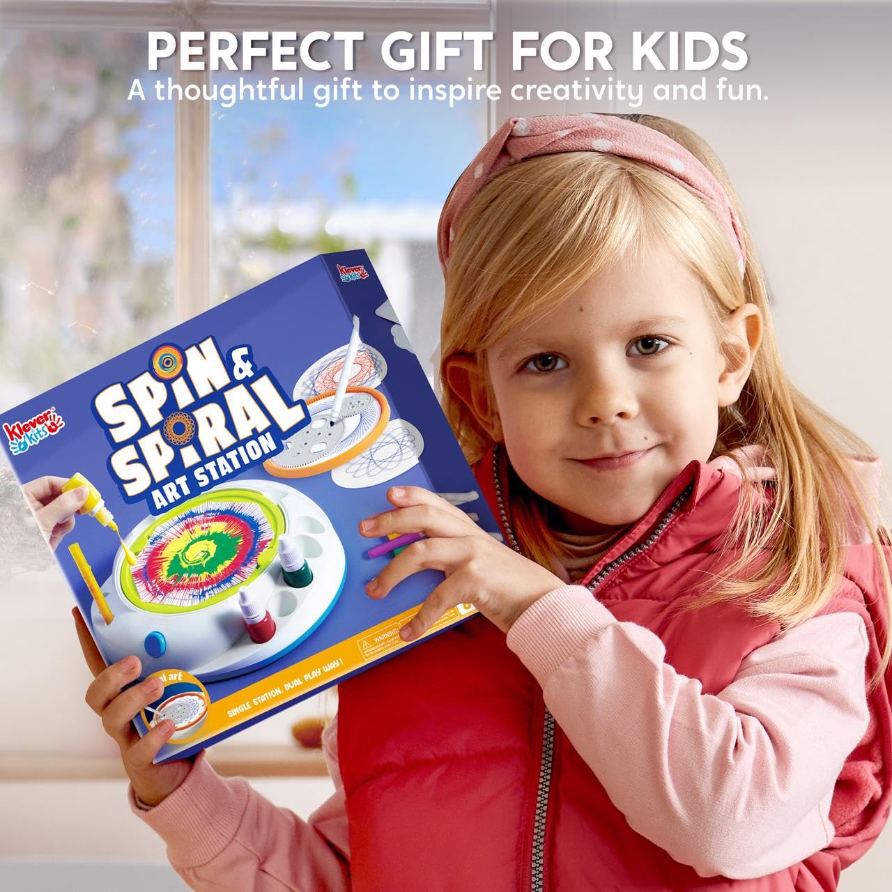 Klever Kits Paint Spin Art for Kids Painting Spinner Machine Kit Arts & Crafts Gifts for Boys Girls