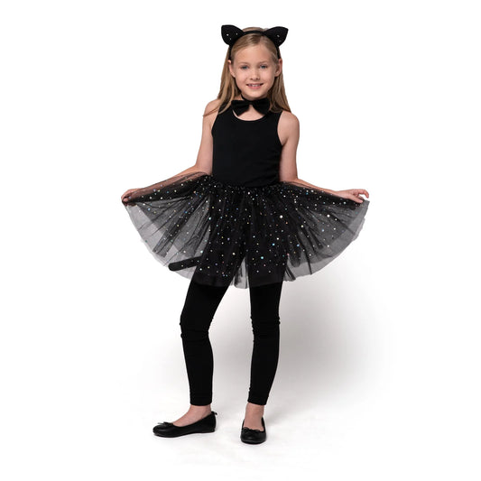 Spooktacular Creations Black Cat Costume Accessory for Child, Cat Cosplay Kit for Girls, Halloween Dress Up Party, School Role Playing