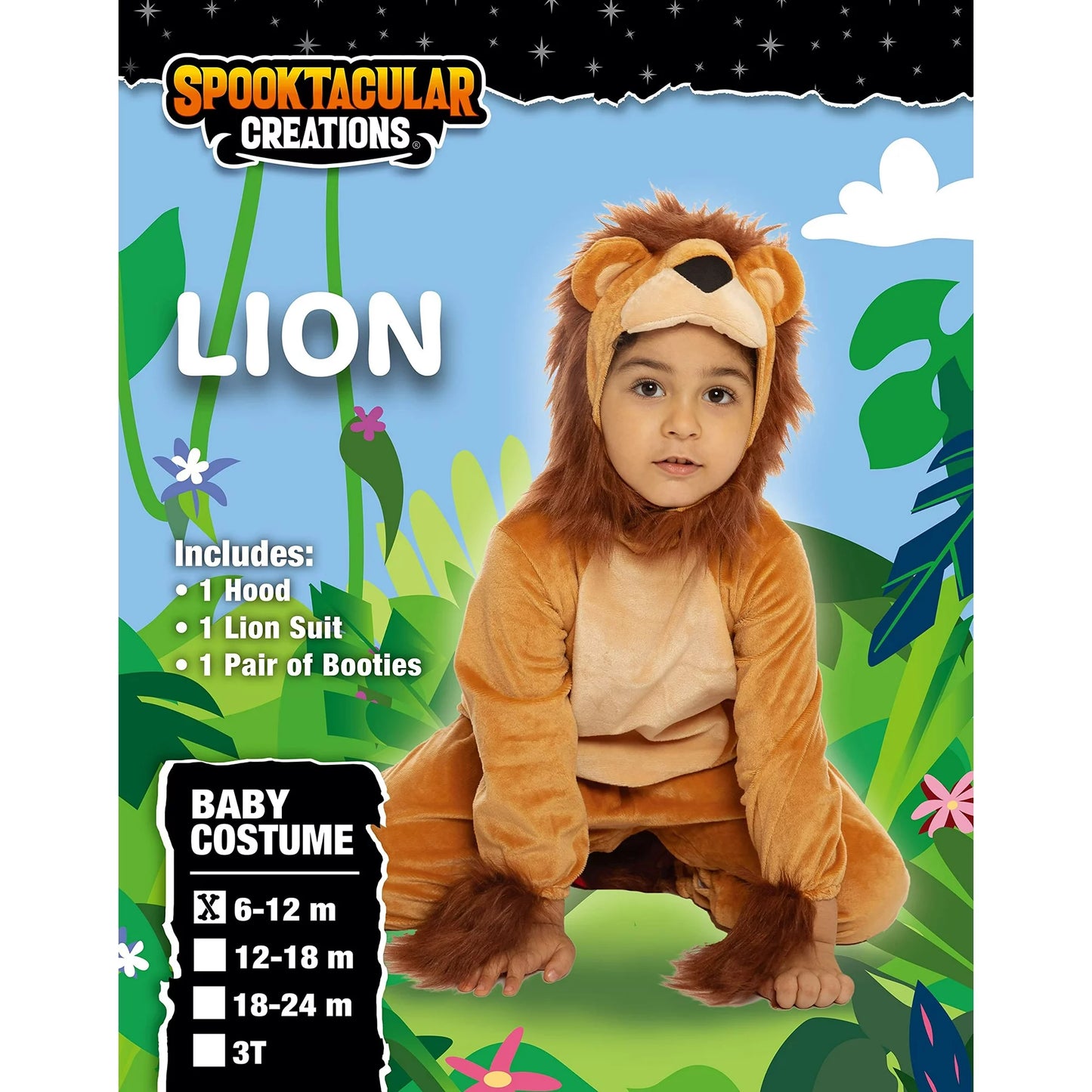 Spooktacular Creations Halloween Baby Unisex Lion Costume Set, Halloween Baby Costume Set for Dress Up, 18~24 months