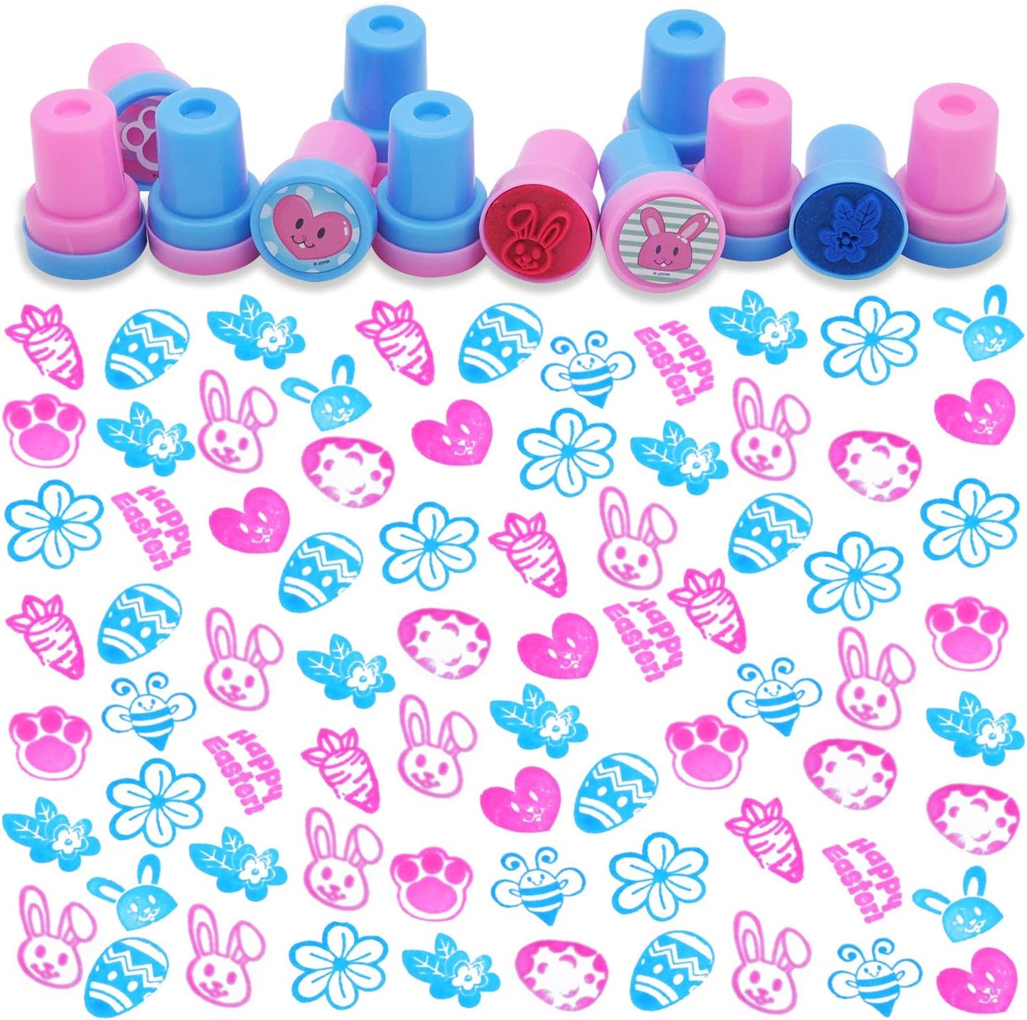 JOYFY More than 1000 Easter crafts, including stickers, stamps, foam stickers and temporary tattoos, are suitable for Easter basket mats