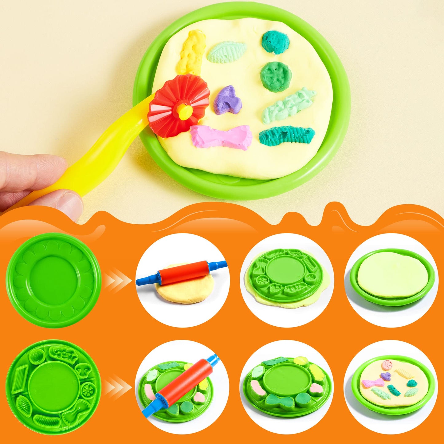 Synfun 44 Pieces Play Dough Accessories Set