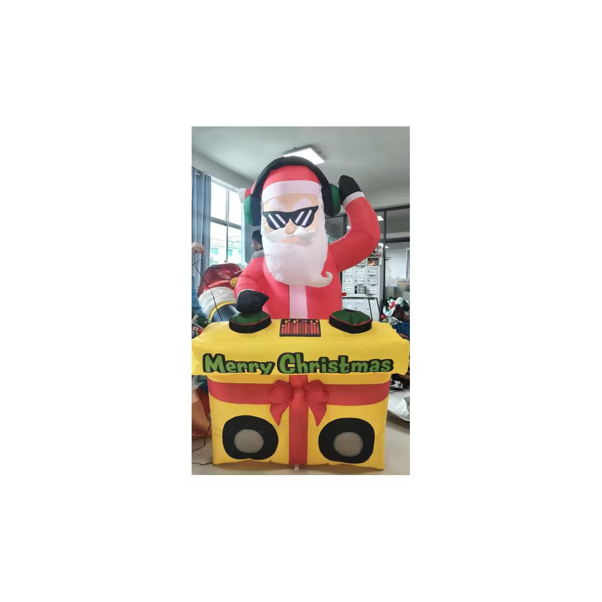6FT DJ Santa Inflatable Christmas Decoration