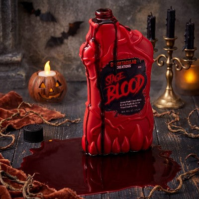 Joyfy 18 oz Fake Halloween Vampire Blood Bottle Fake Blood Stage Blood for Halloween Costume, Zombie, Vampire and Monster Makeup & Dress Up