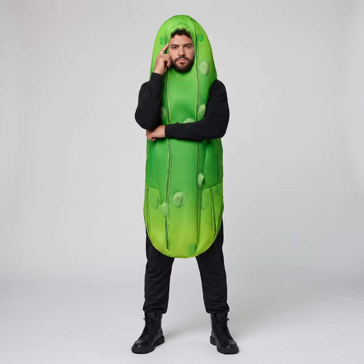 Joyfy Adults Halloween Costume Funny Pickle Costume for Men Halloween Cosplay Party - L