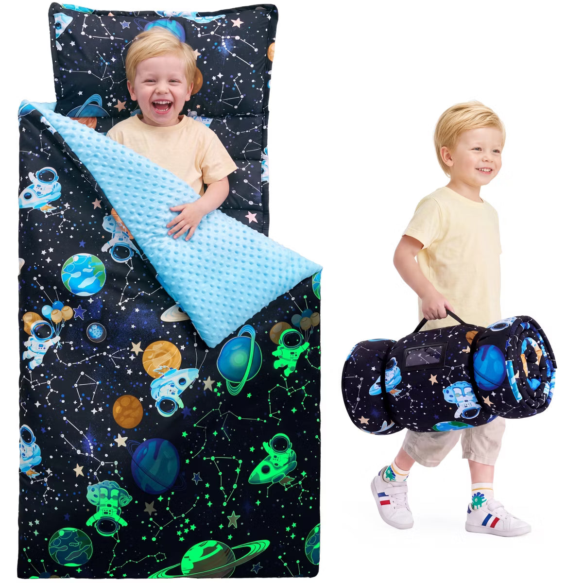 Slumber Bag Microfiber Glow in The Dark Planet