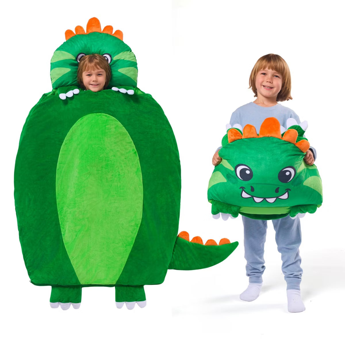 Kids Sleeping Bag Toddler Nap Mat with Pillow & Blanket 60" x 39" for 4 5 6 Year Old Boys Girl Soft Plush Sleeping Mat Preschool Kids Birthday Gifts