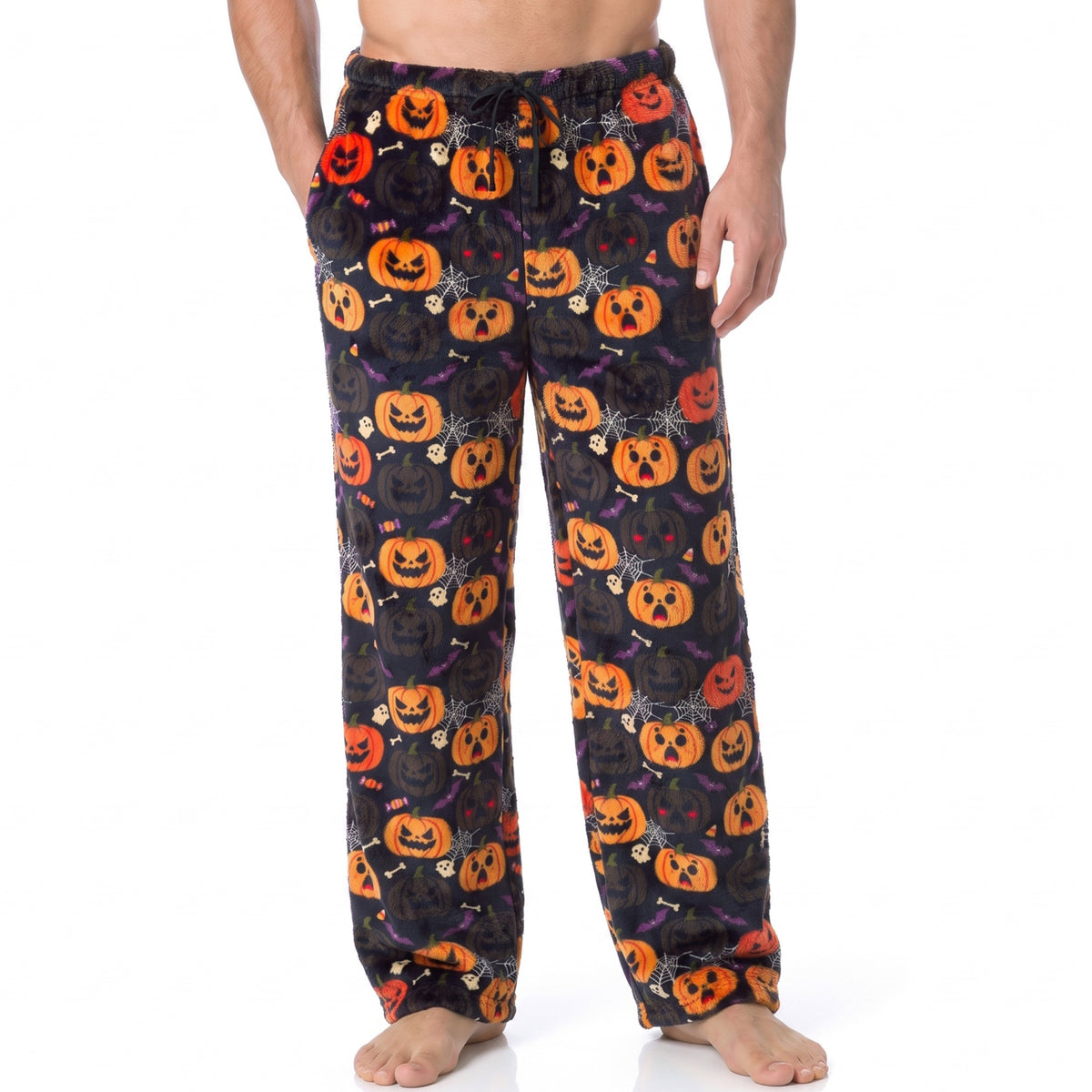 Joyfy Halloween Pajama Pants Men Soft Flannel Fleece Pajama Bottoms Sleep & Lounge Pants with Pockets and Drawstring (Copy)