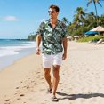 Joyfy Men Hawaiian Shirt, Casual Short Sleeve Button Down for Summer & Beach