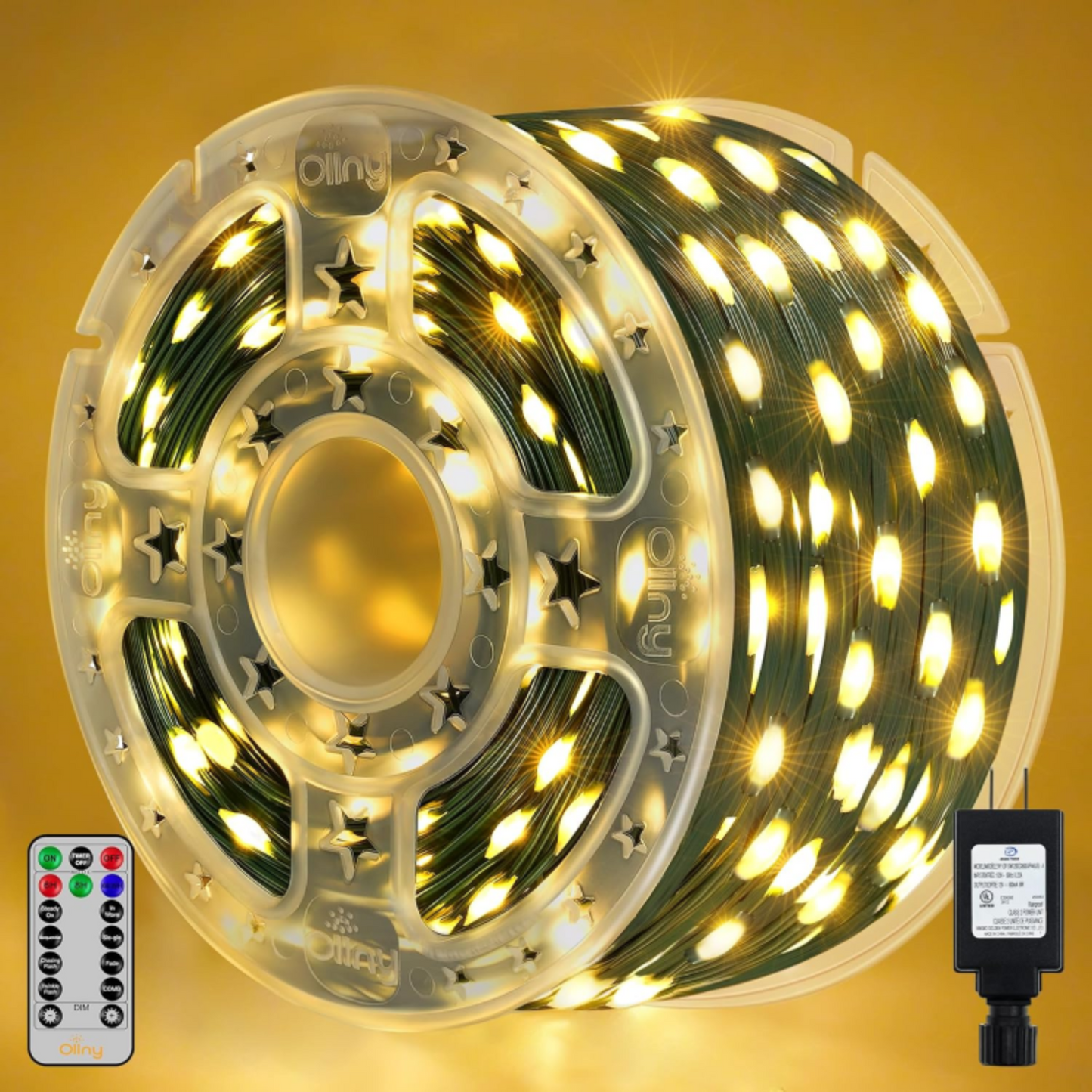 Joyfy 1200 Led Christmas Lights,393 FT Christmas Lights with Remote Outdoor Decorations,Christmas Tree Lights with 8 Modes Timer for Holiday Xmas Party