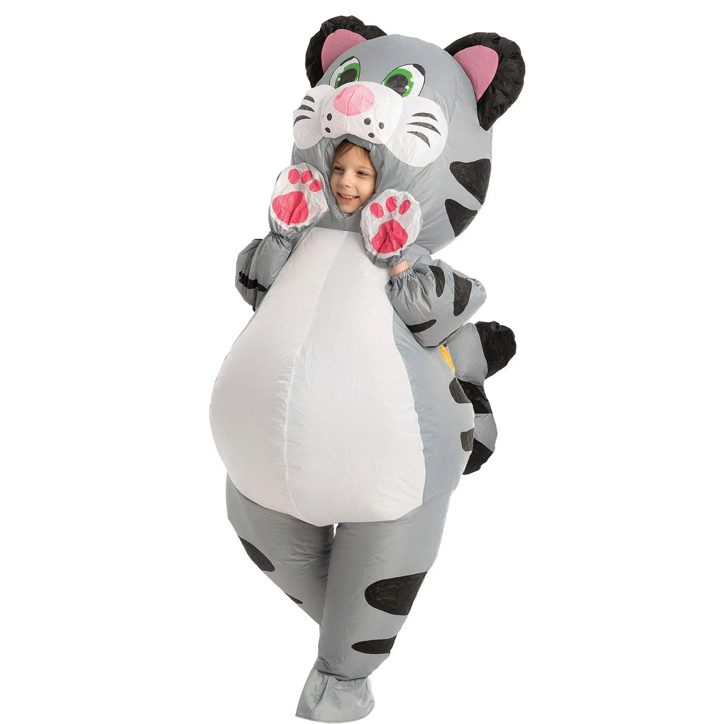 Spooktacular Creations Cat Full Body Inflatable Animal Costume for Child, Unisex Inflatable Costume, kitty for Halloween Halloween, Kitten Role Play,M