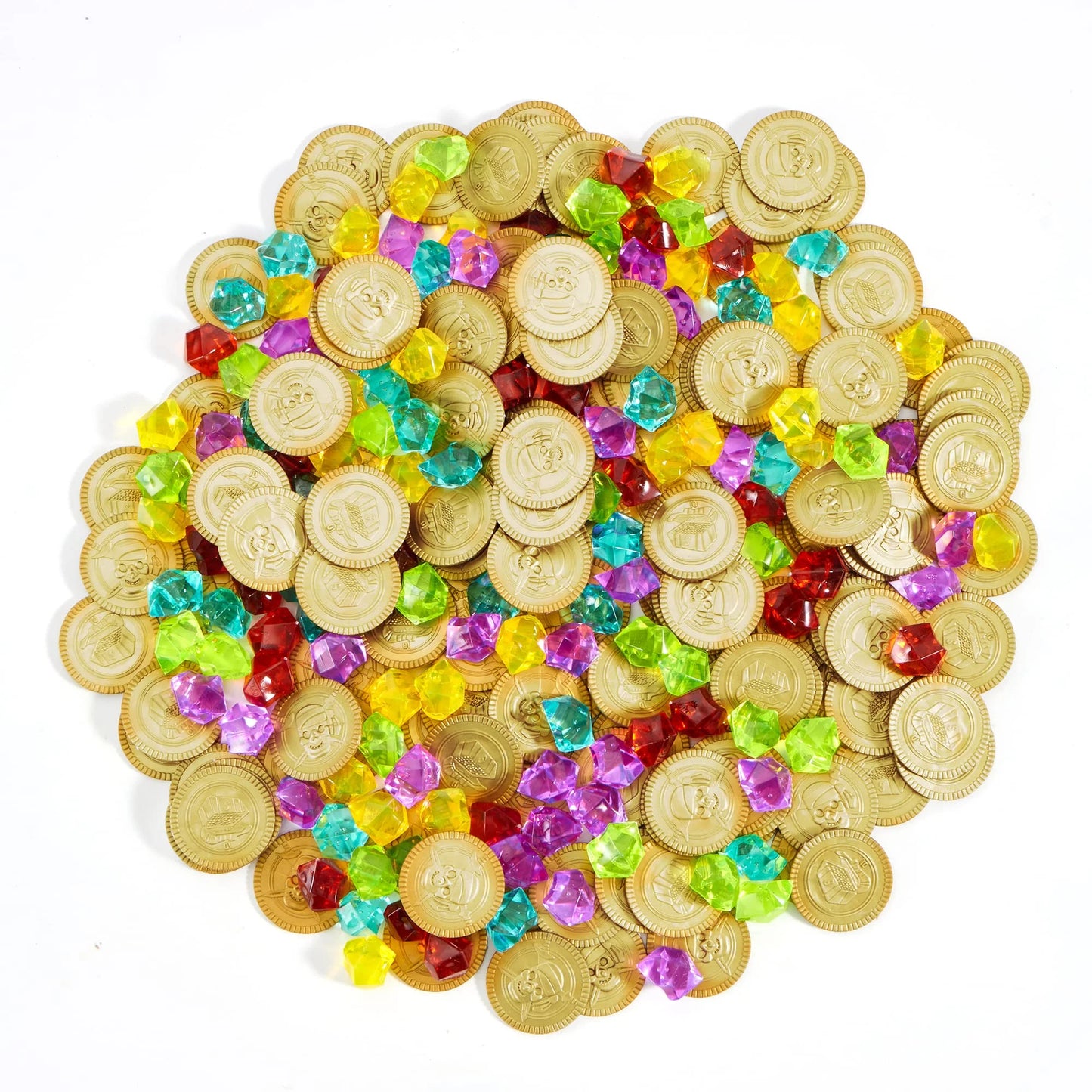 SYNCFUN 288 Piece Pirate Treasure Coins Set Party Favors