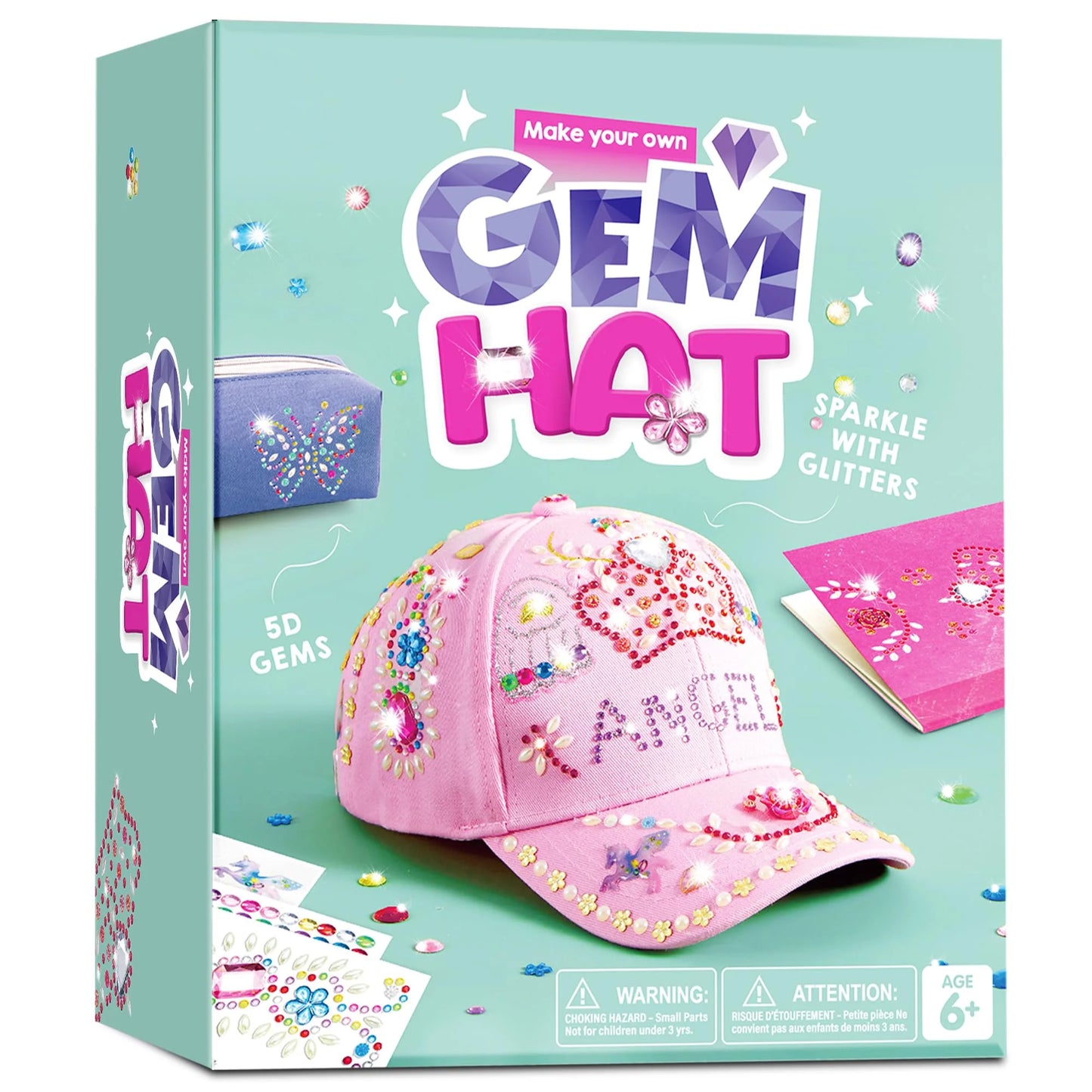 Joyfy Pink Baseball Cap Art Set, Arts And Crafts For Kids Ages 8-12, Birthday Toys Gifts For Girls Art Supplies