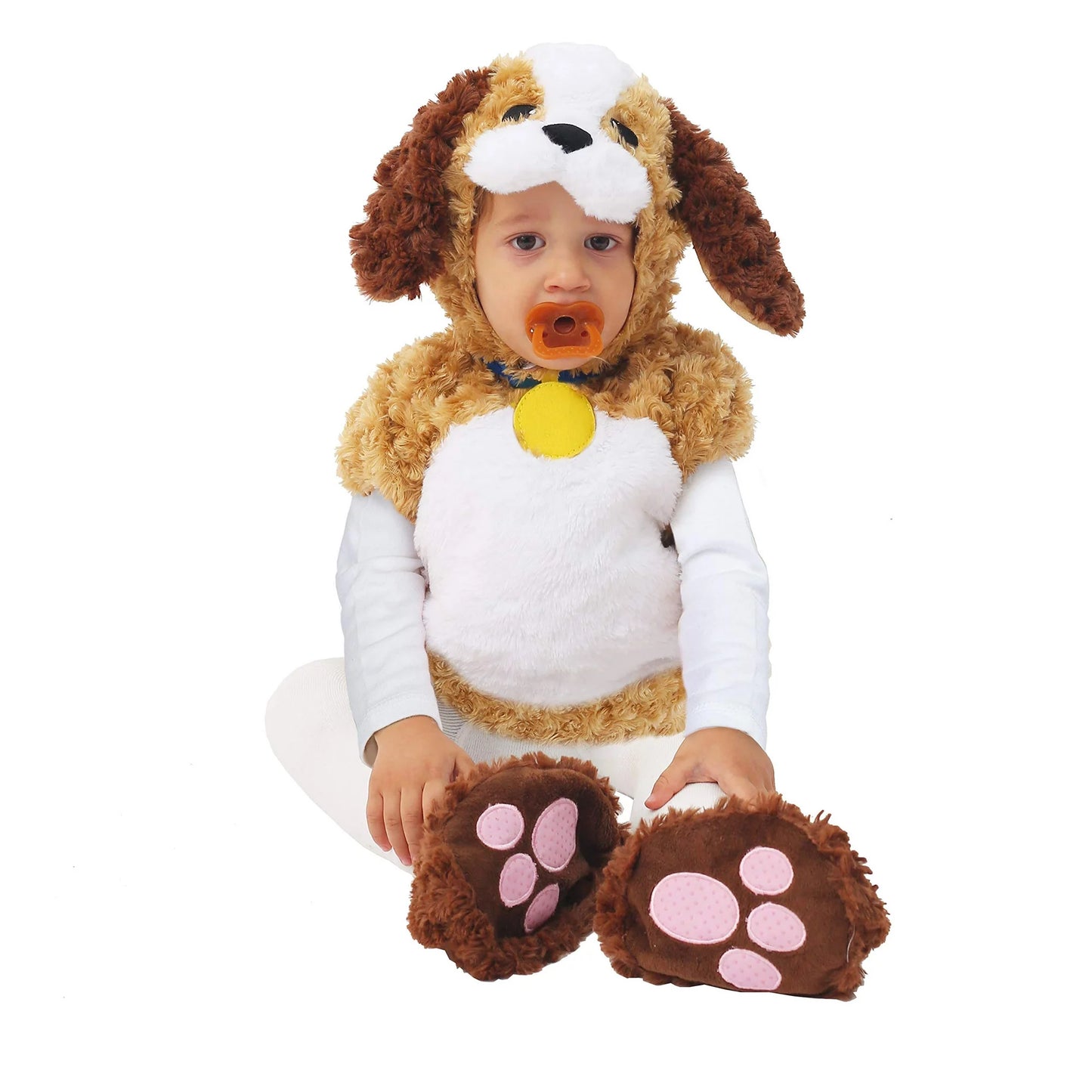 Spooktacular Creations Baby Cuddly Puppy Costume Set for Kids Halloween Trick or Treat Infant Costume for 3-4 Years