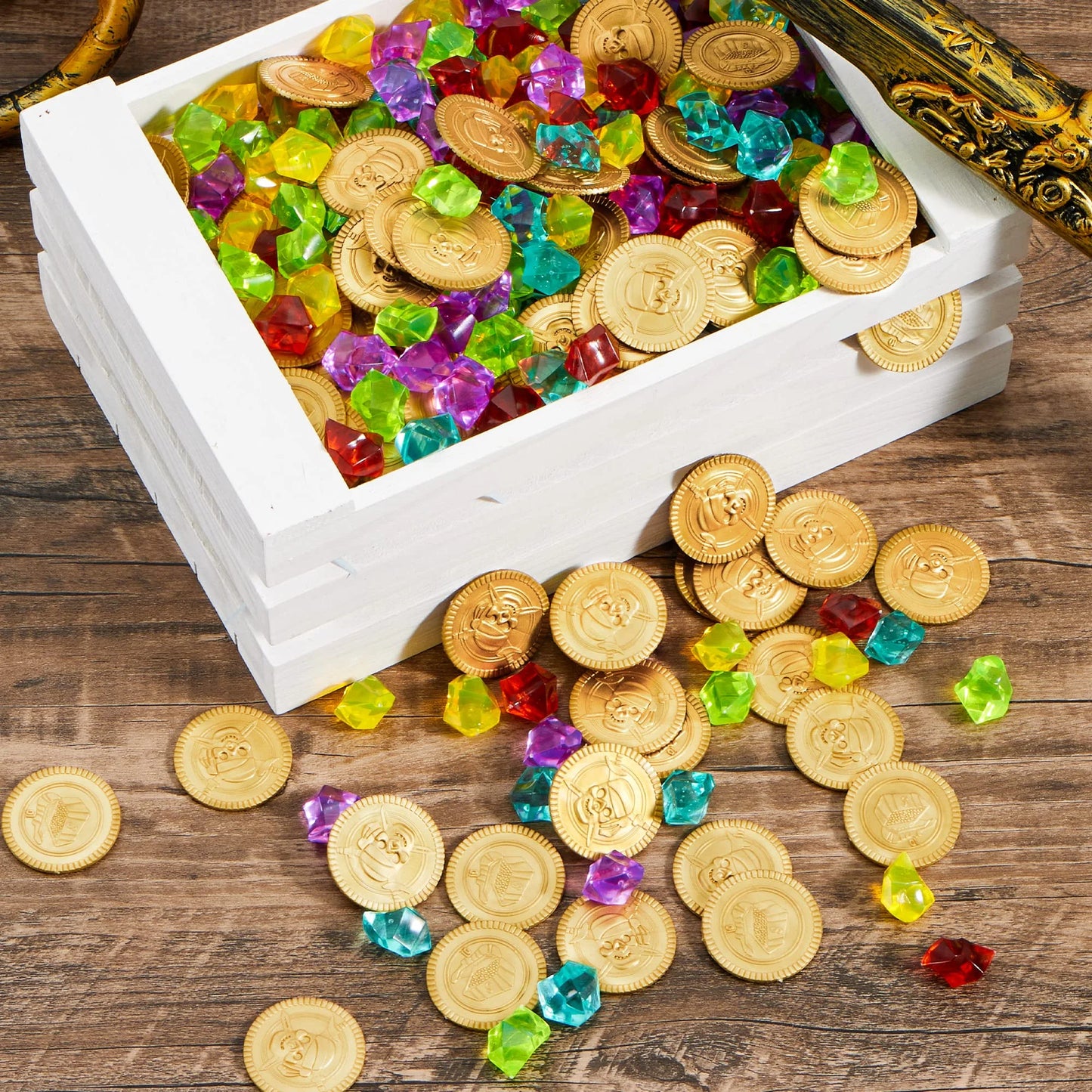 SYNCFUN 288 Piece Pirate Treasure Coins Set Party Favors