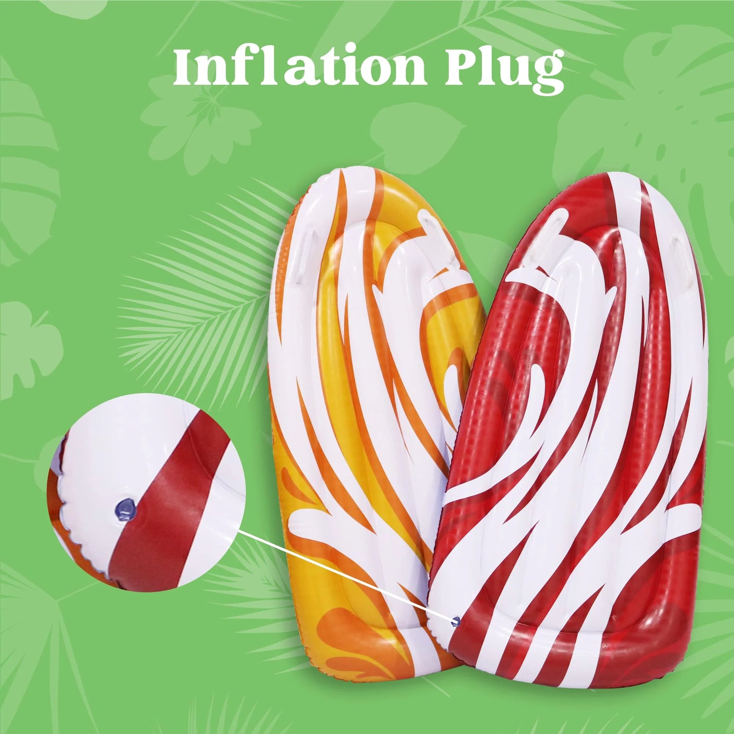 Syncfun 2 Packs Inflatable Bodyboard for Kids Swimming Pool Floating Toys