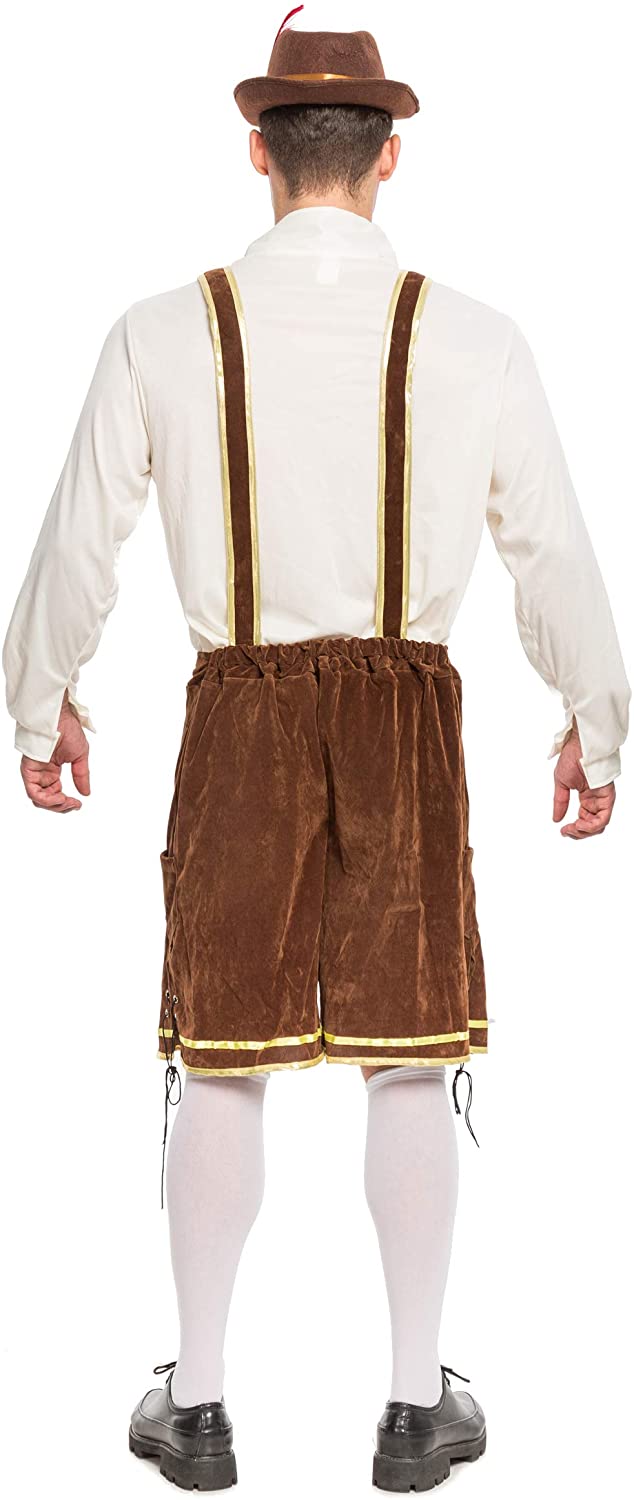 Spooktacular Creation Men’s German Bavarian Oktoberfest Costume Set for Halloween Dress Up Party and Beer Festival Size XL